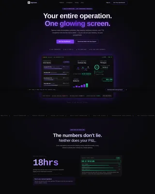 Brewery Management SaaS Landing Page Template