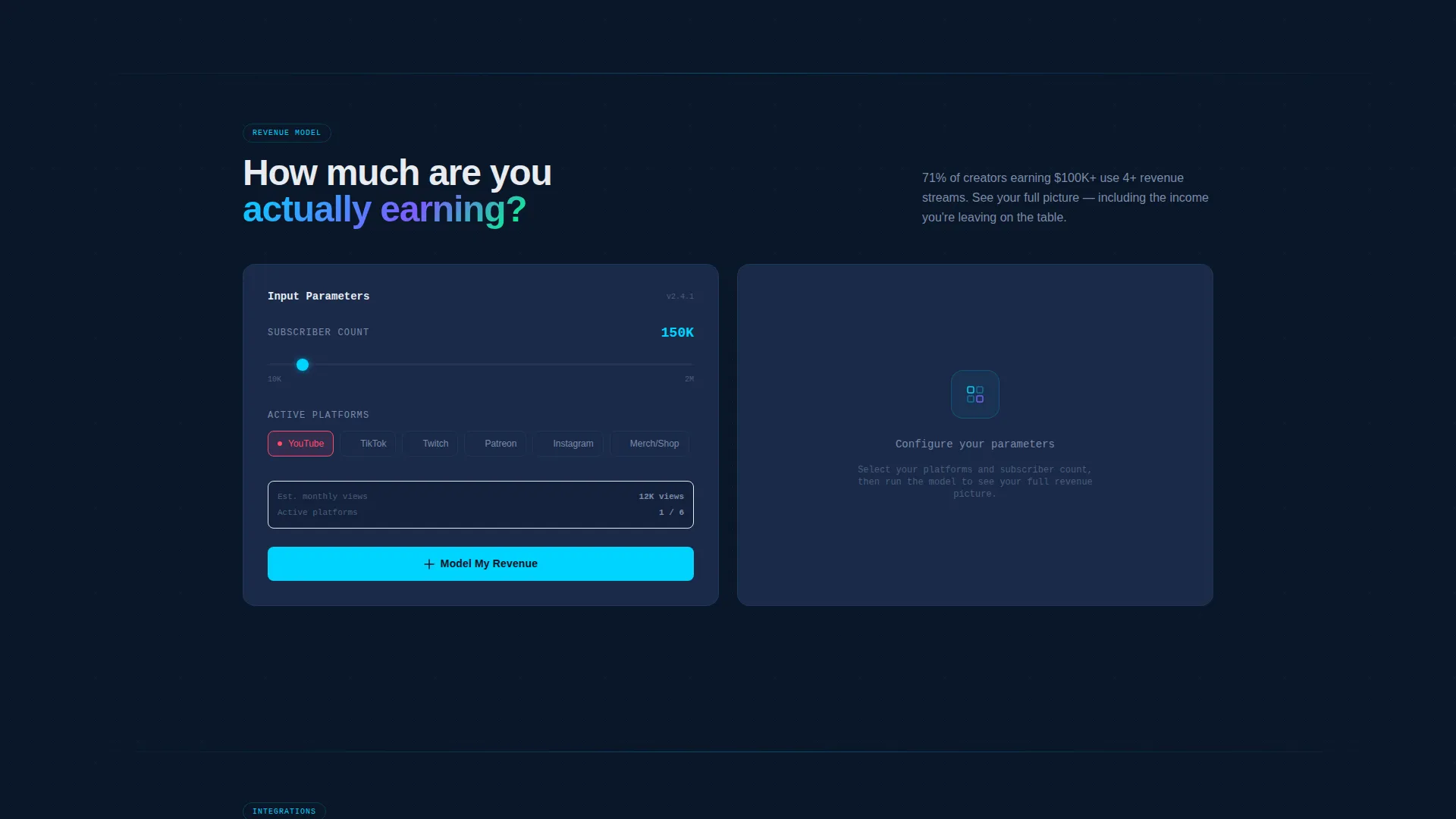 Creator Economy Landing Page Template