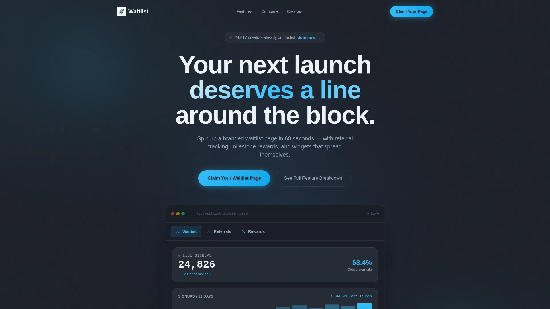 Powerful Creator Landing Page Template