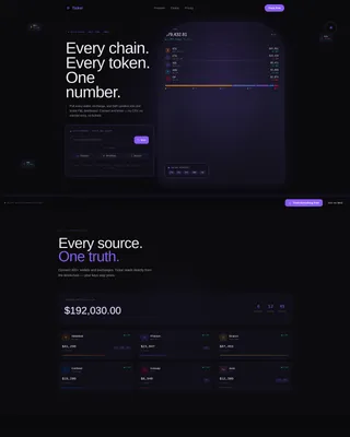 Crypto Portfolio Tracker Landing Page Template
