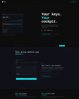 Secure Crypto Wallet Landing Page Template