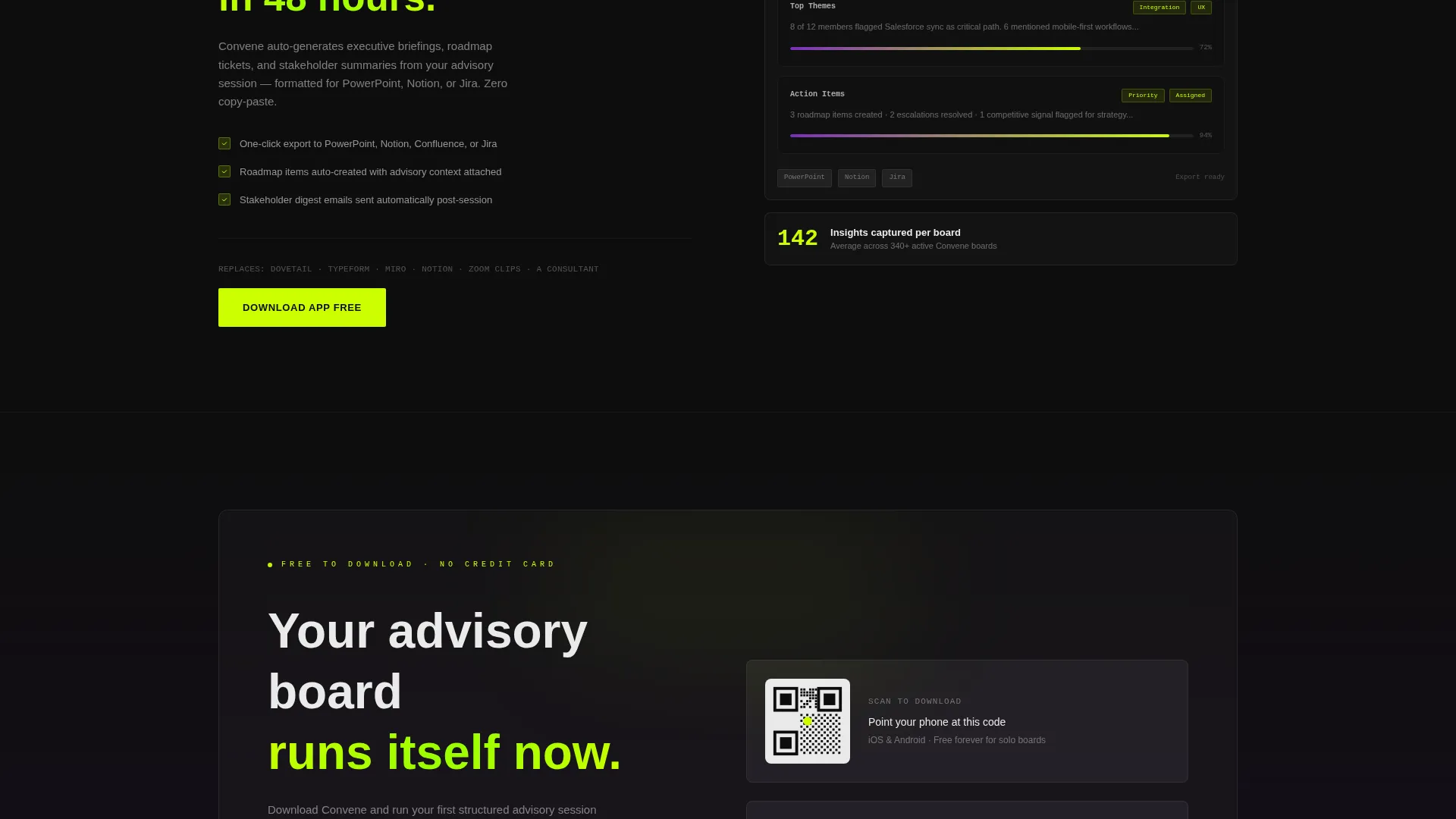 Customer Advisory Board Landing Page Template