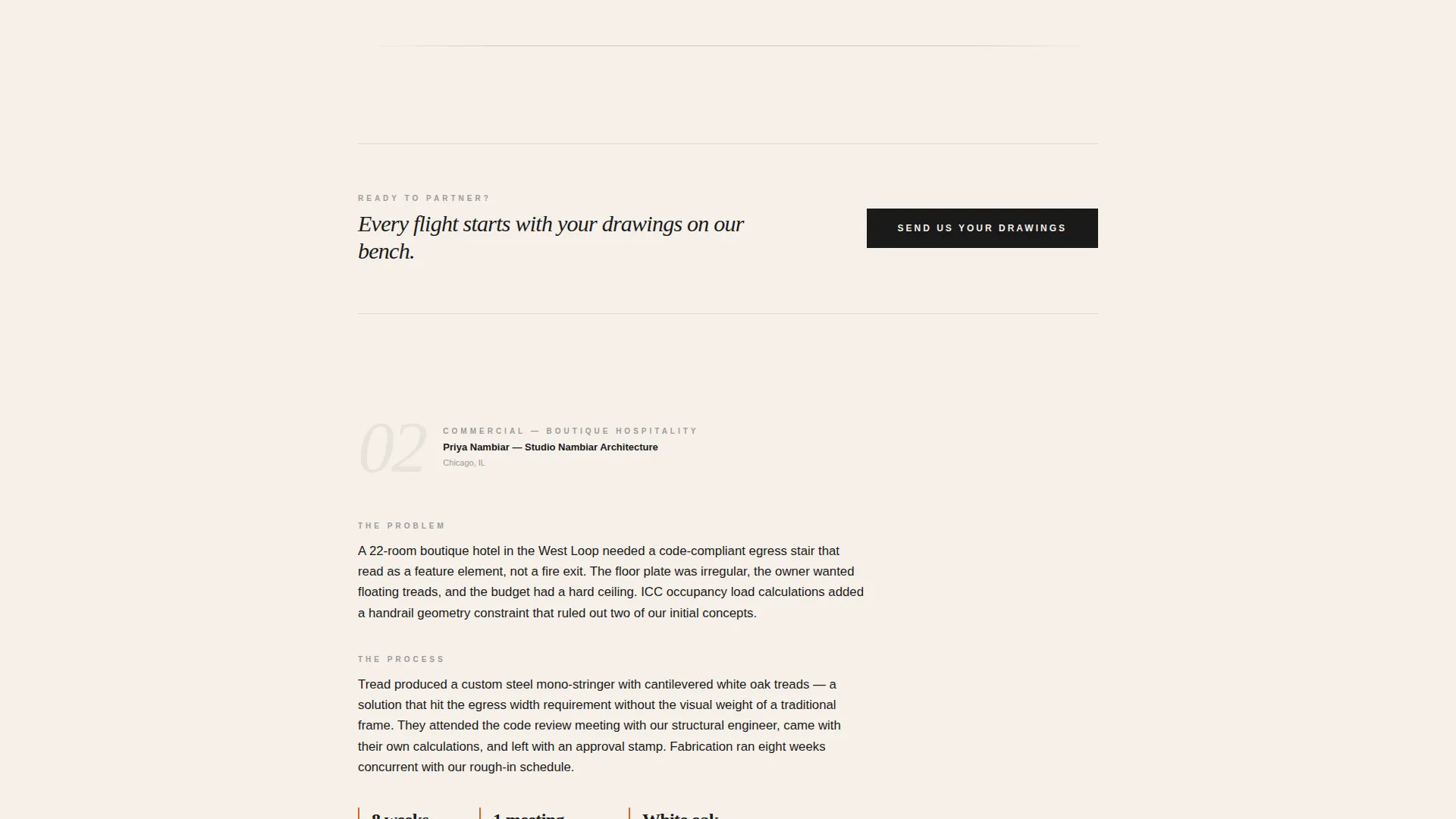 Stair Builder Customer Review Landing Page Template