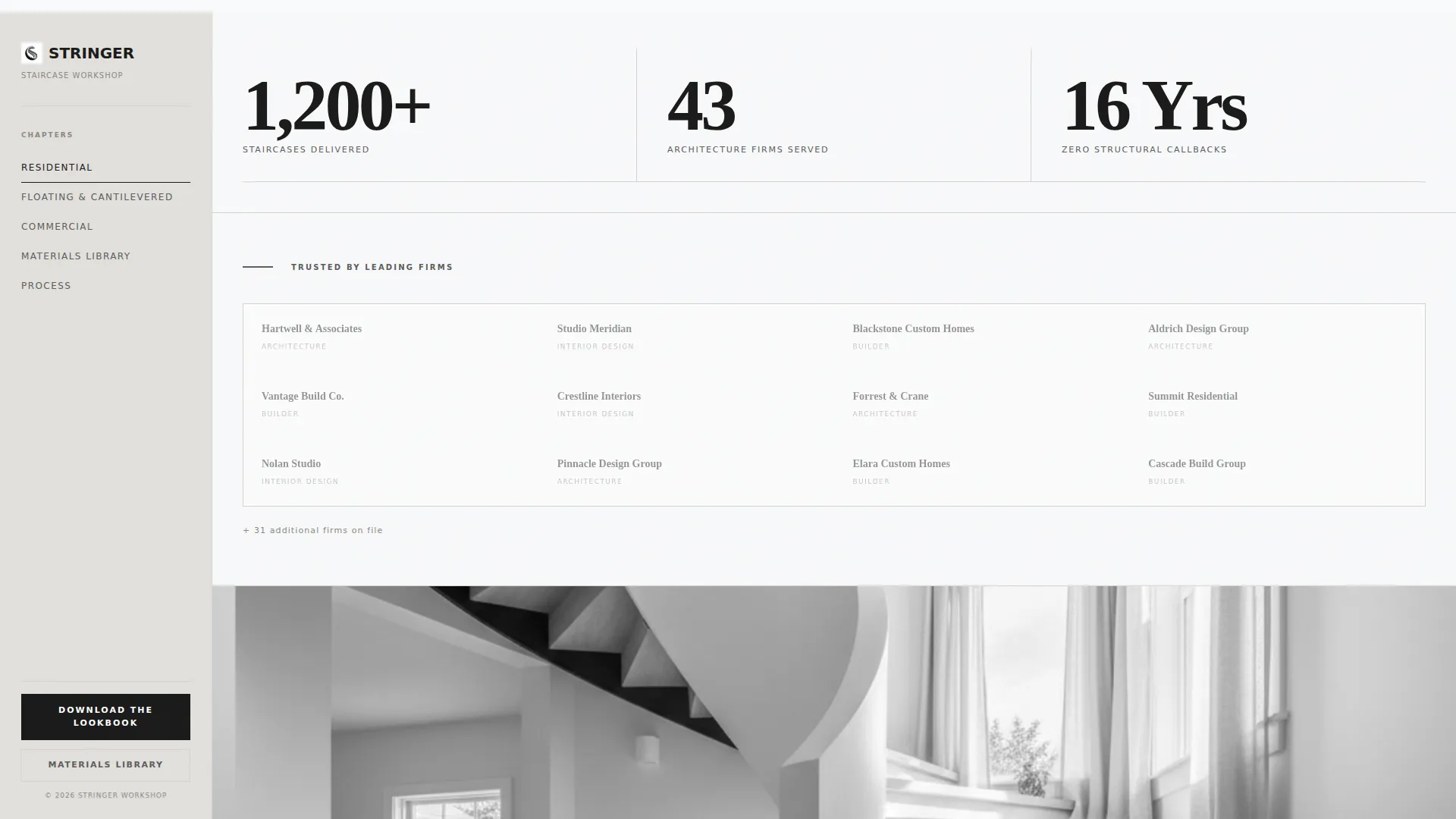 Stair Builder Business Blog Website Template