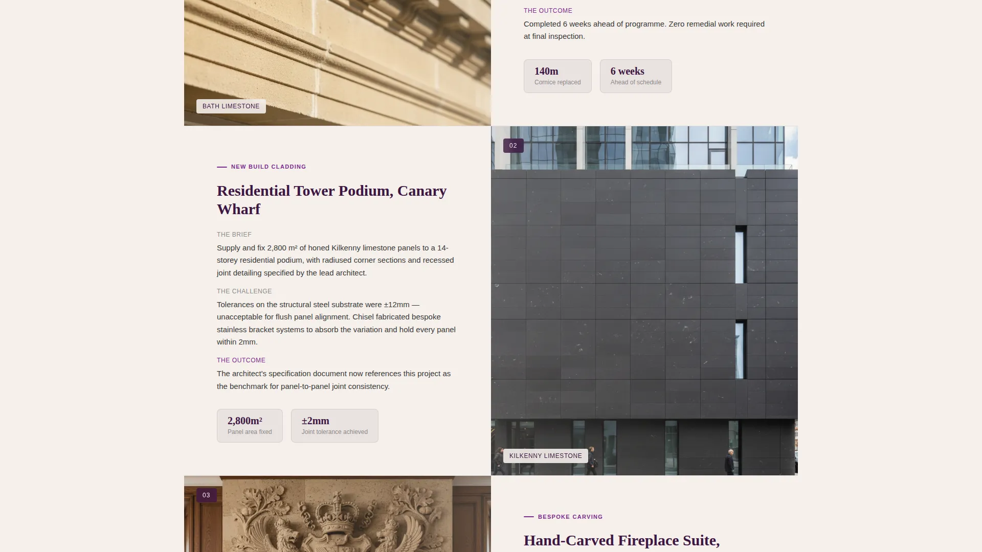 Stonemason Quote Landing Page Template