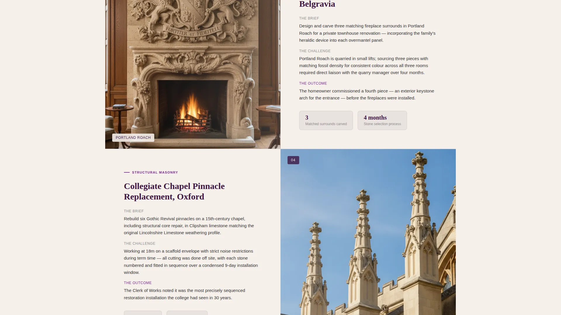 Stonemason Quote Landing Page Template