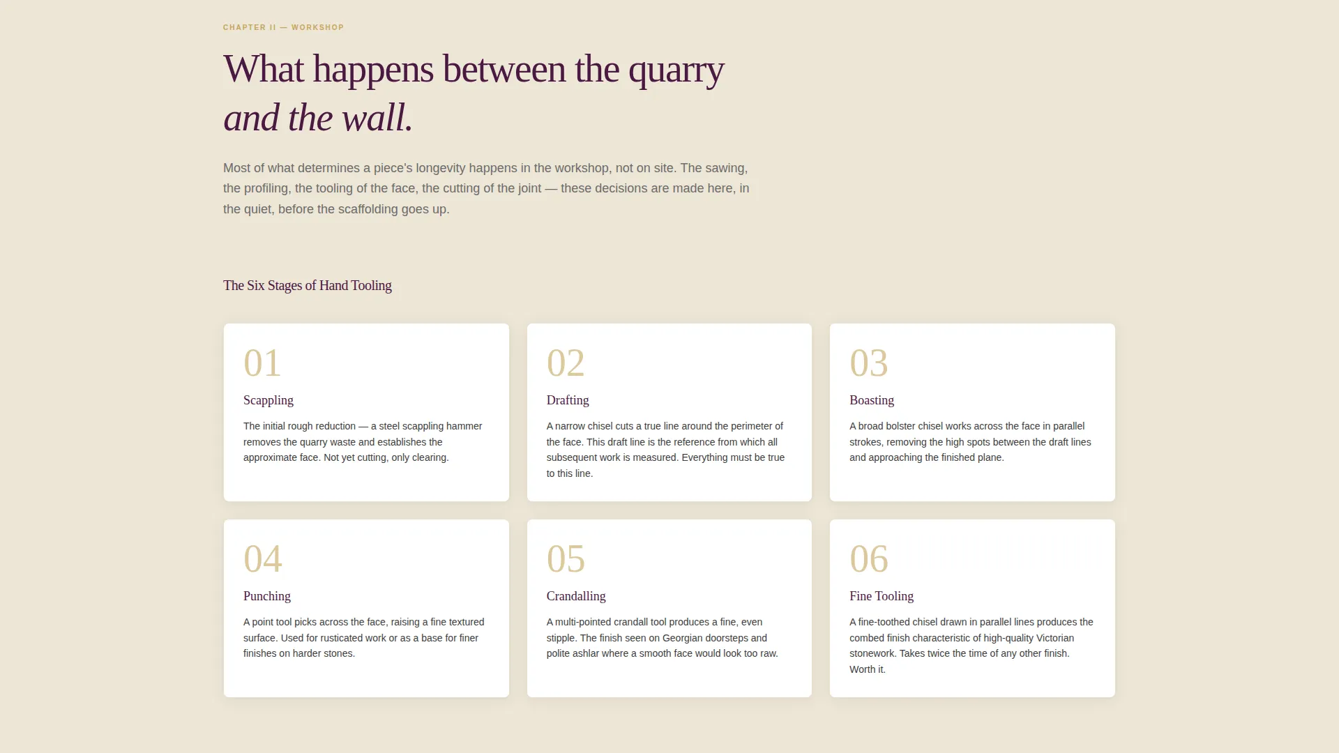 Stonemason Landing Page Template | Plum Executive