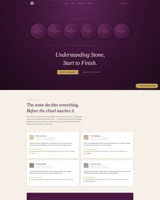Stonemason Landing Page Template | Plum Executive
