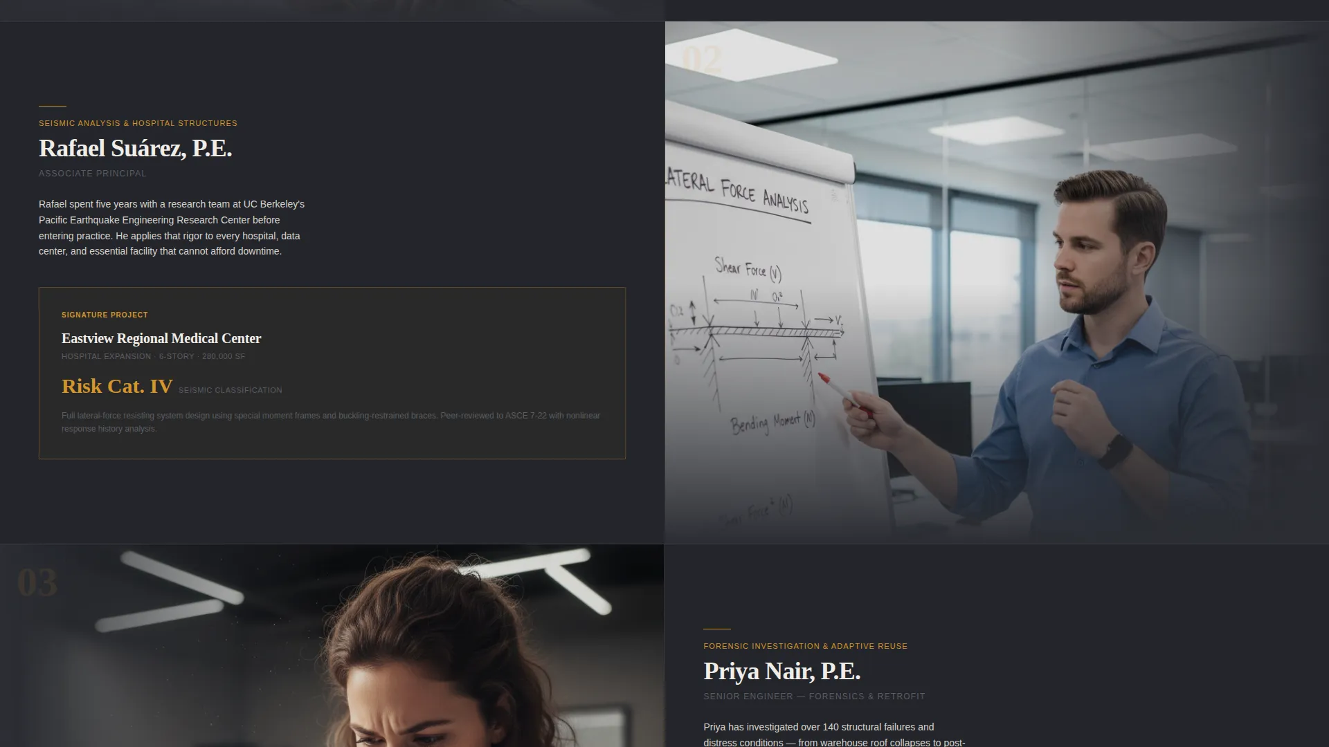 Structural Engineering Consultancy Landing Page Template