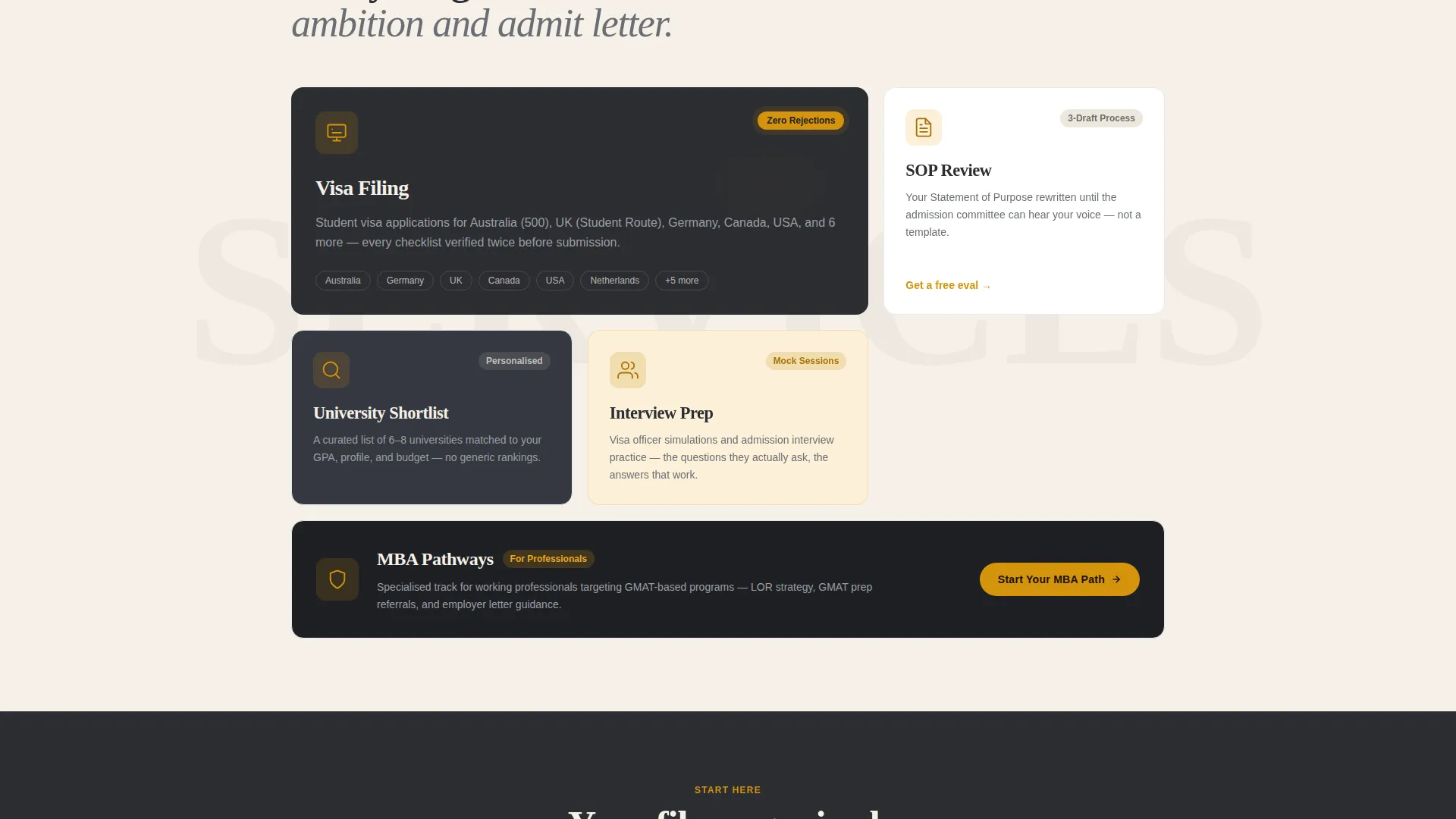 Study Abroad Consultancy Landing Page Template