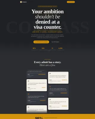 Study Abroad Consultancy Landing Page Template