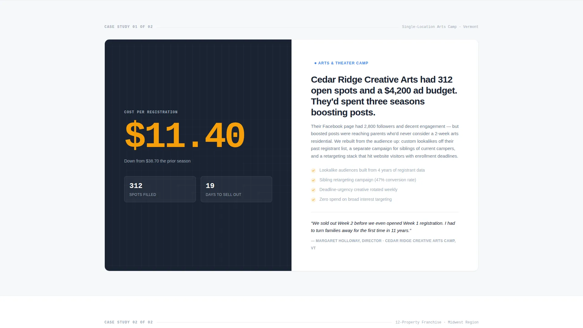 Summer Camp Marketing Landing Page Template