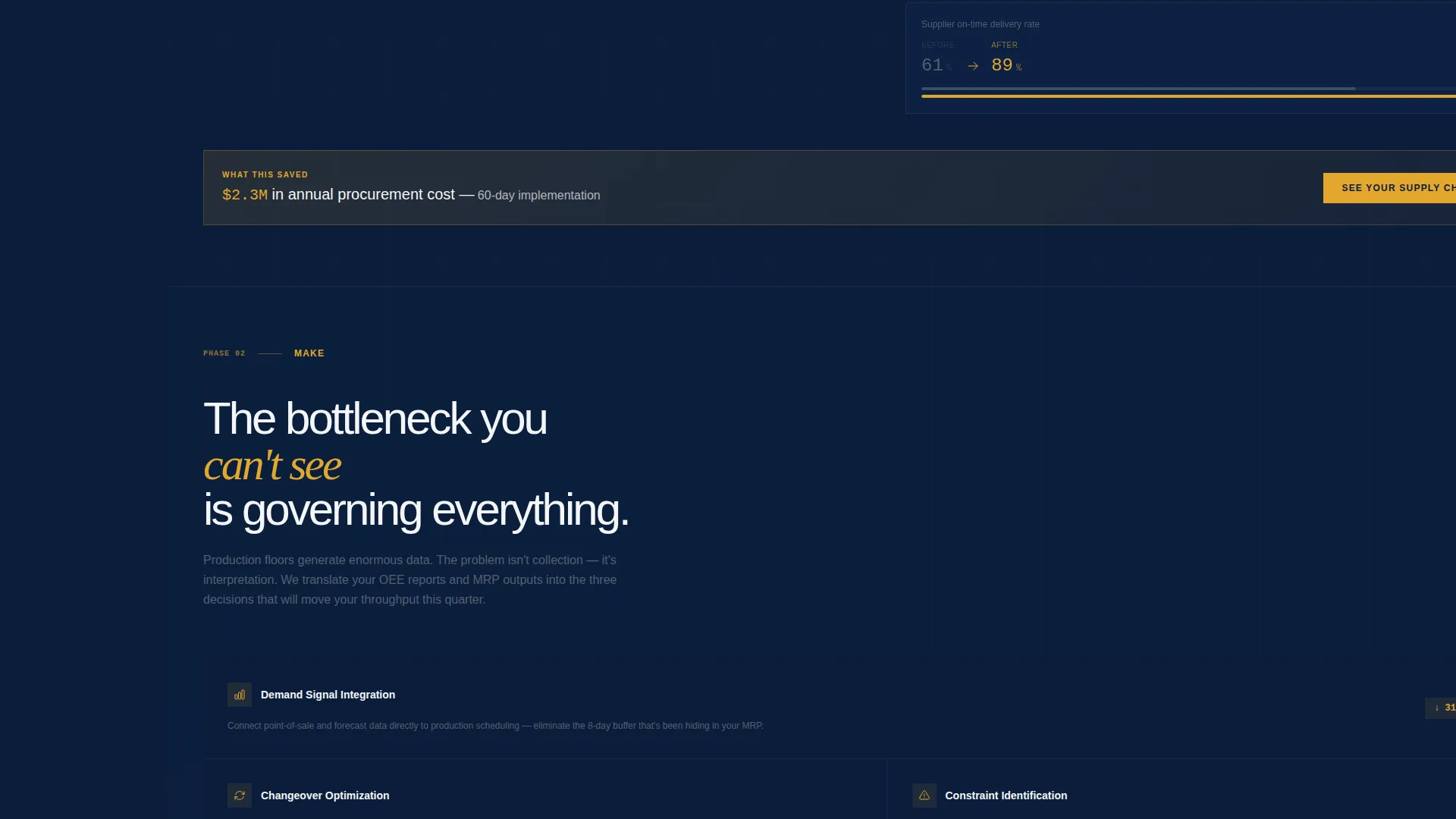 Authoritative Supplychain Landing Page Template