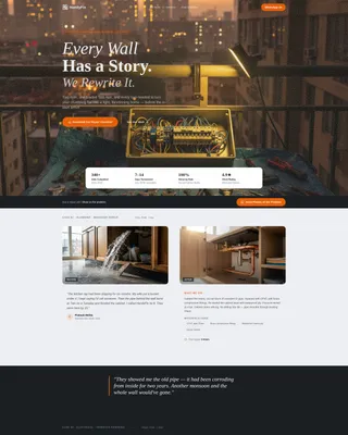 Handyman Service Landing Page Template for Surat