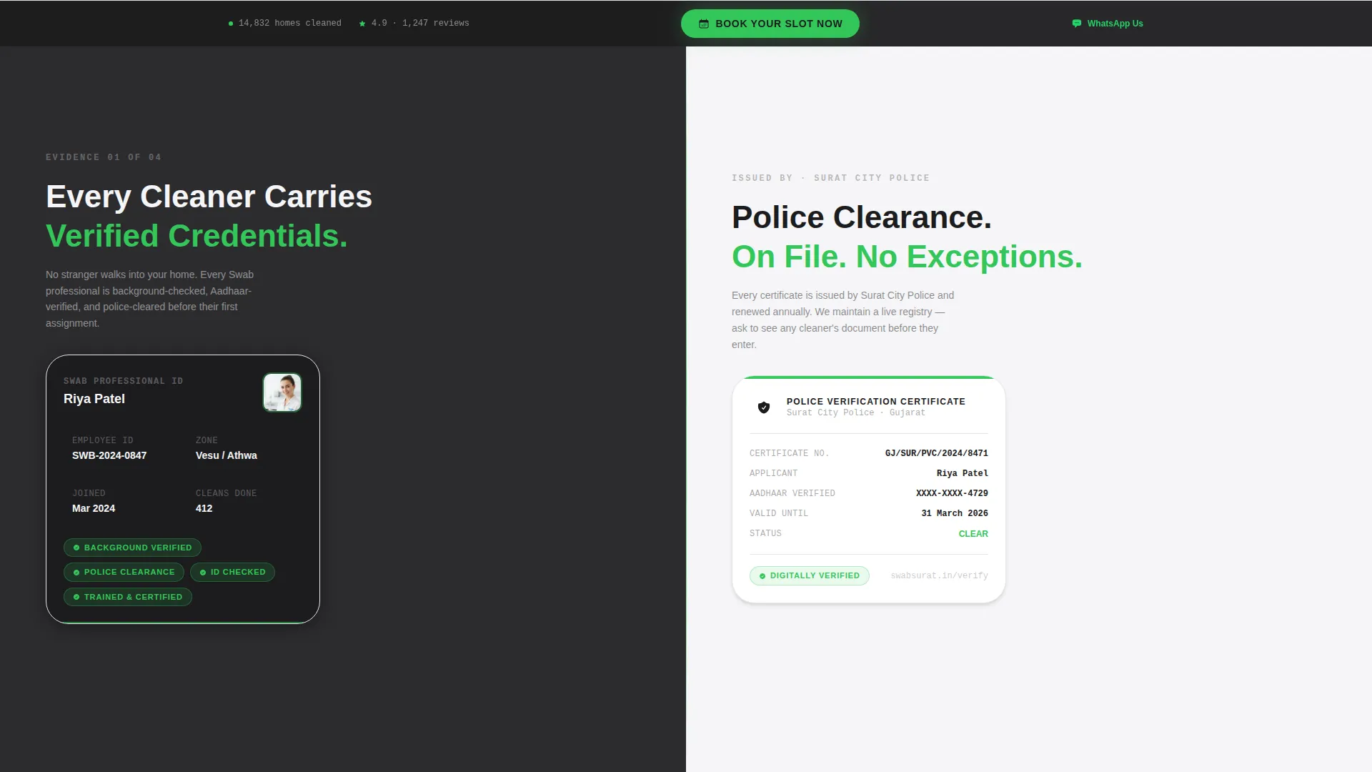 Verified Cleaning | Free Website Template | Rocket