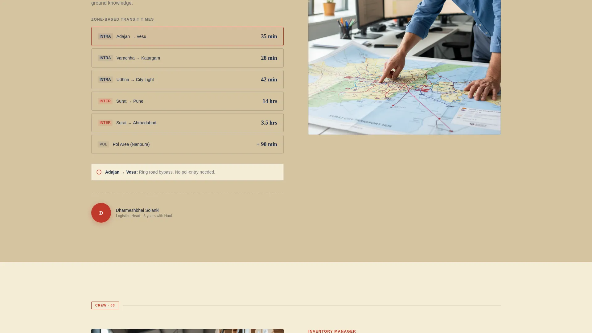 Surat Moving Company Landing Page Template