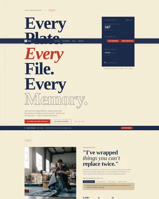 Surat Moving Company Landing Page Template