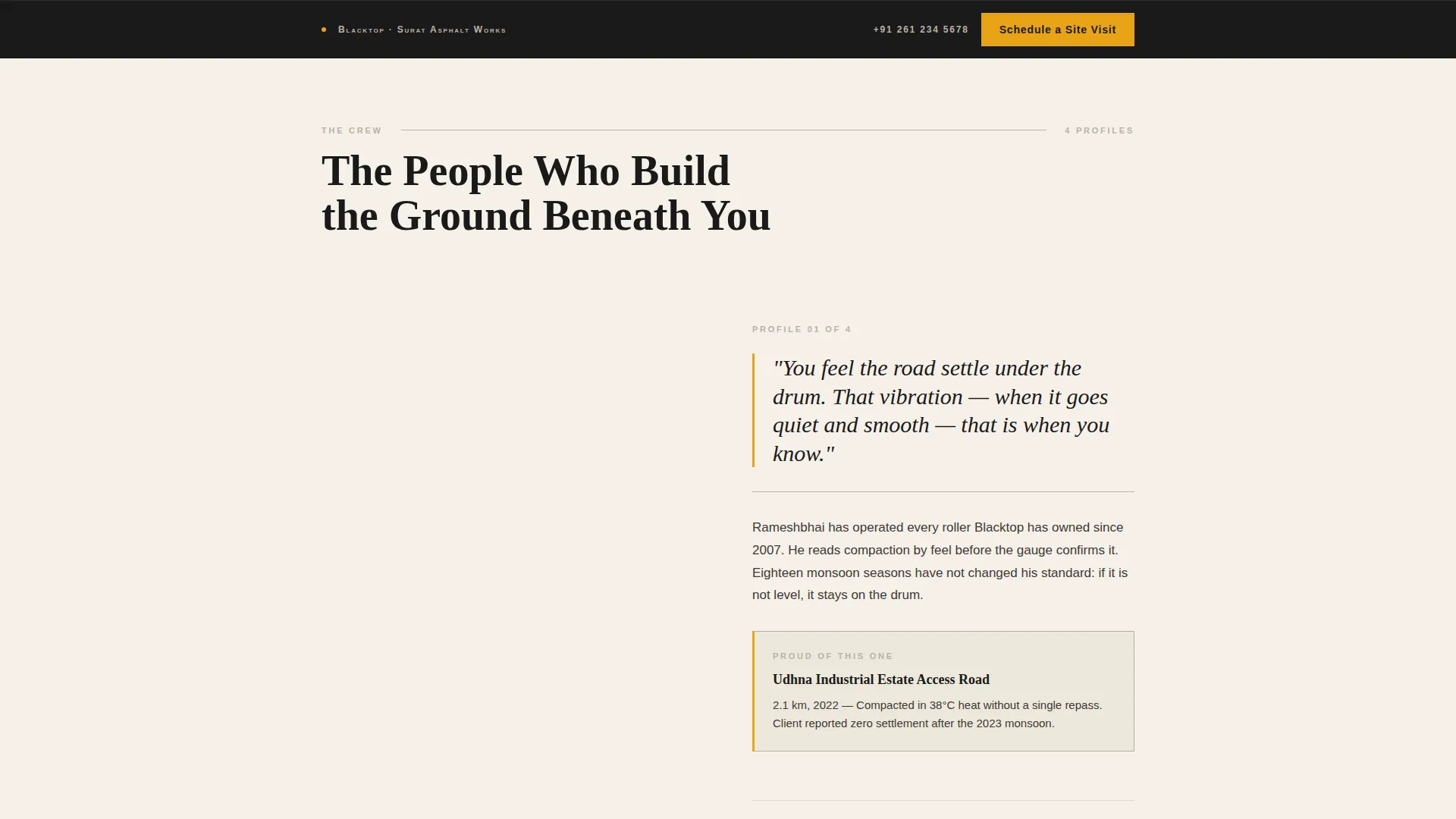 Editorial Asphalt | Free Website Template | Rocket
