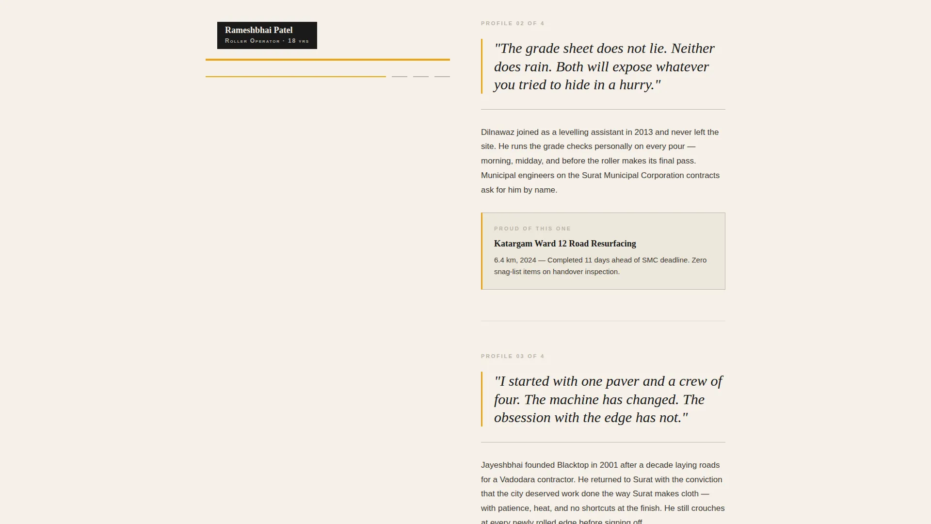 Editorial Asphalt | Free Website Template | Rocket
