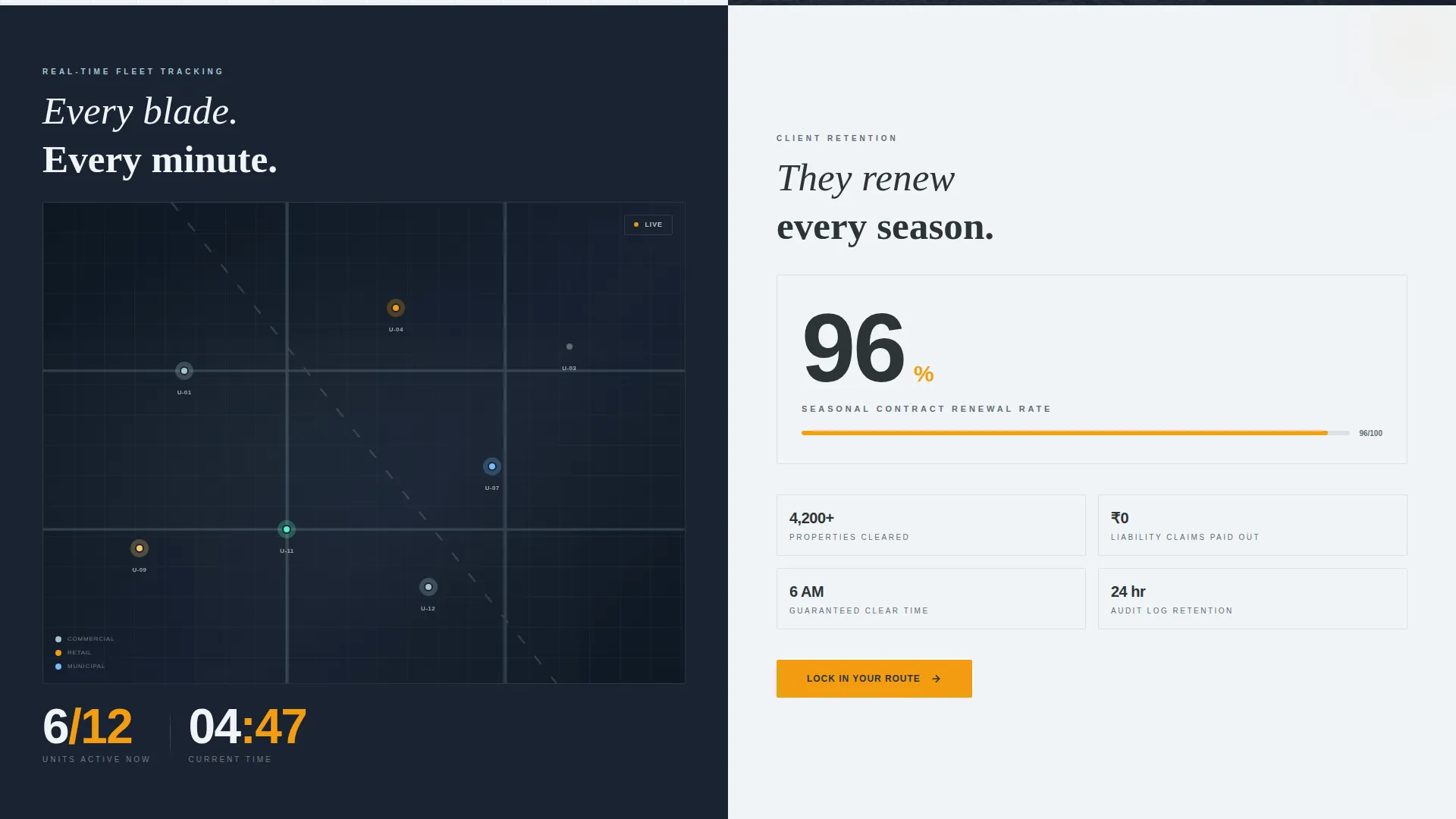 Precision Snowremoval | Free Website Template | Rocket