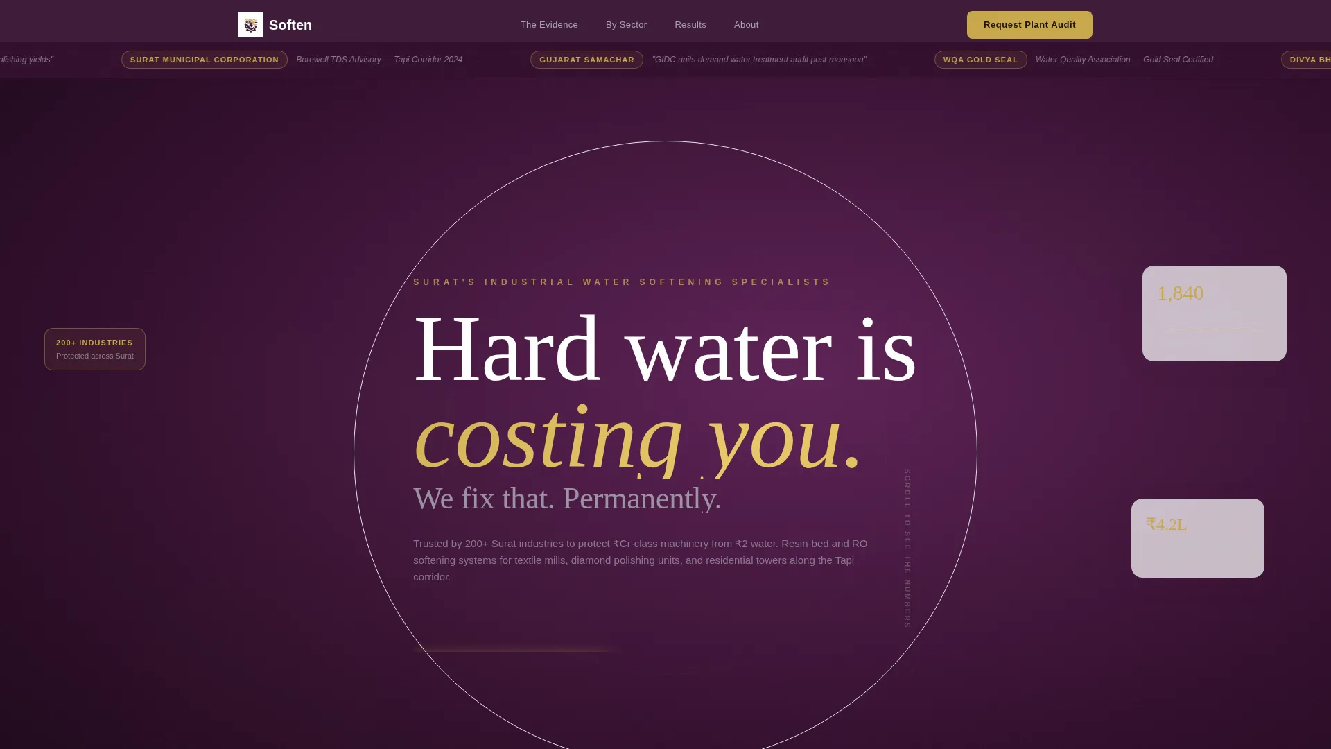 Trusted Water Softening B2B Landing Page Template