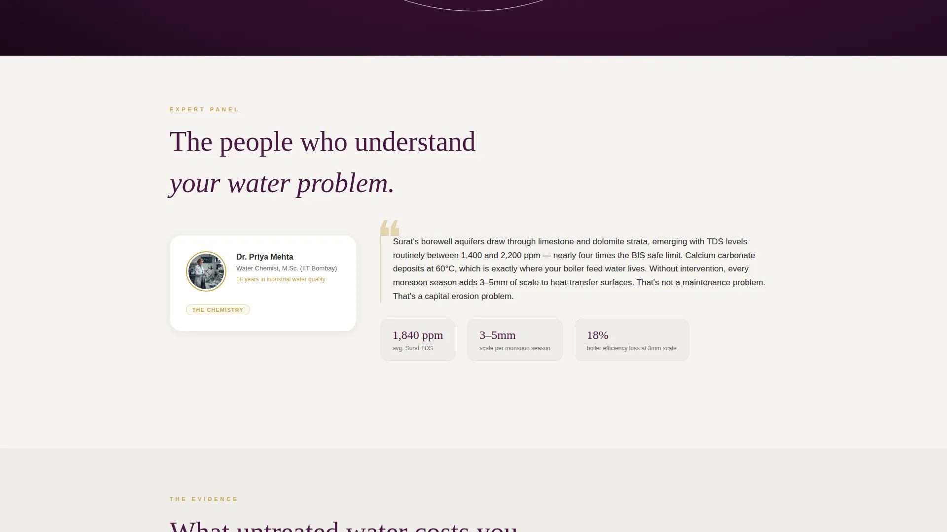 Trusted Water Softening B2B Landing Page Template