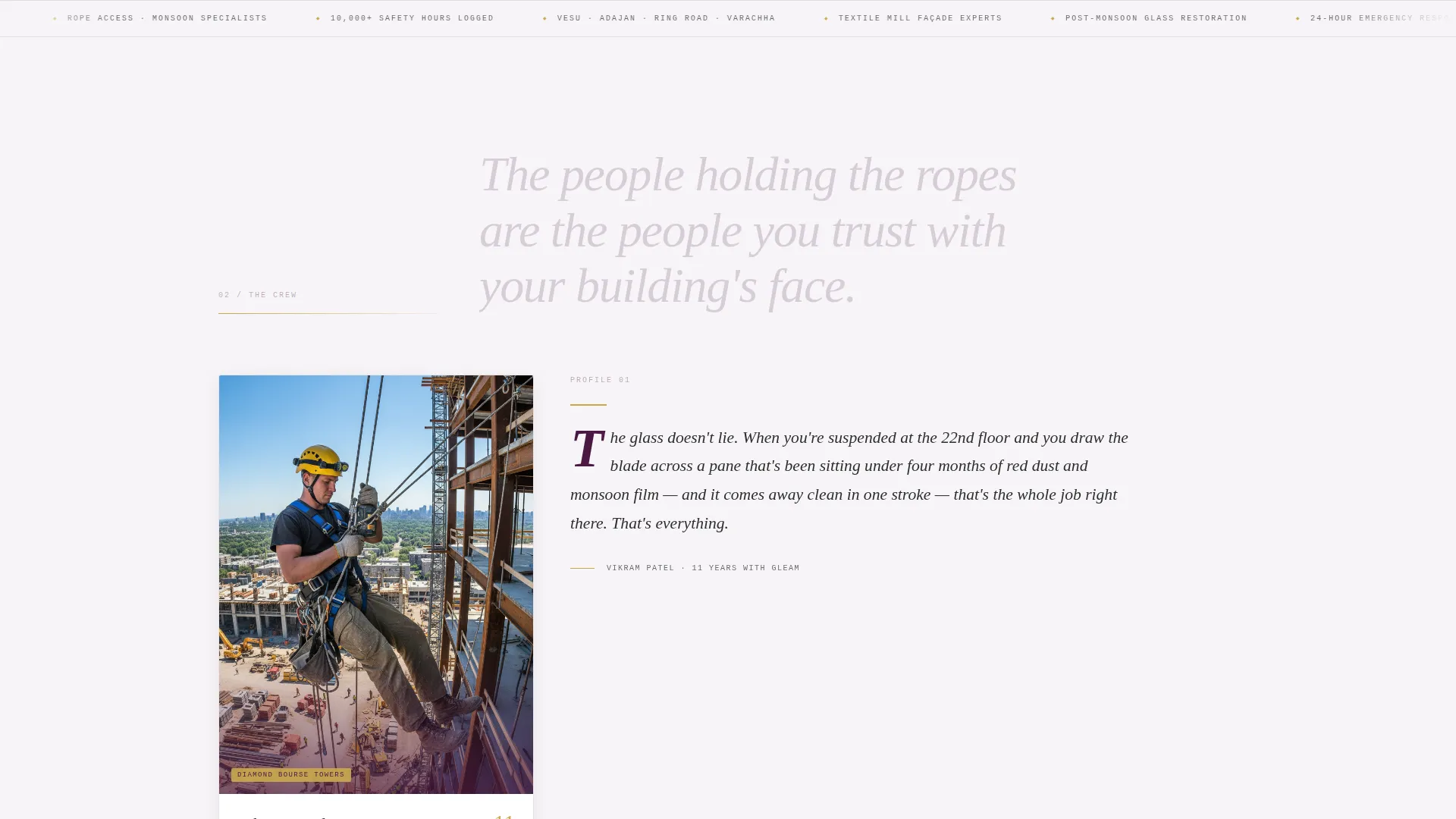 Window Cleaning Landing Page Template for Surat