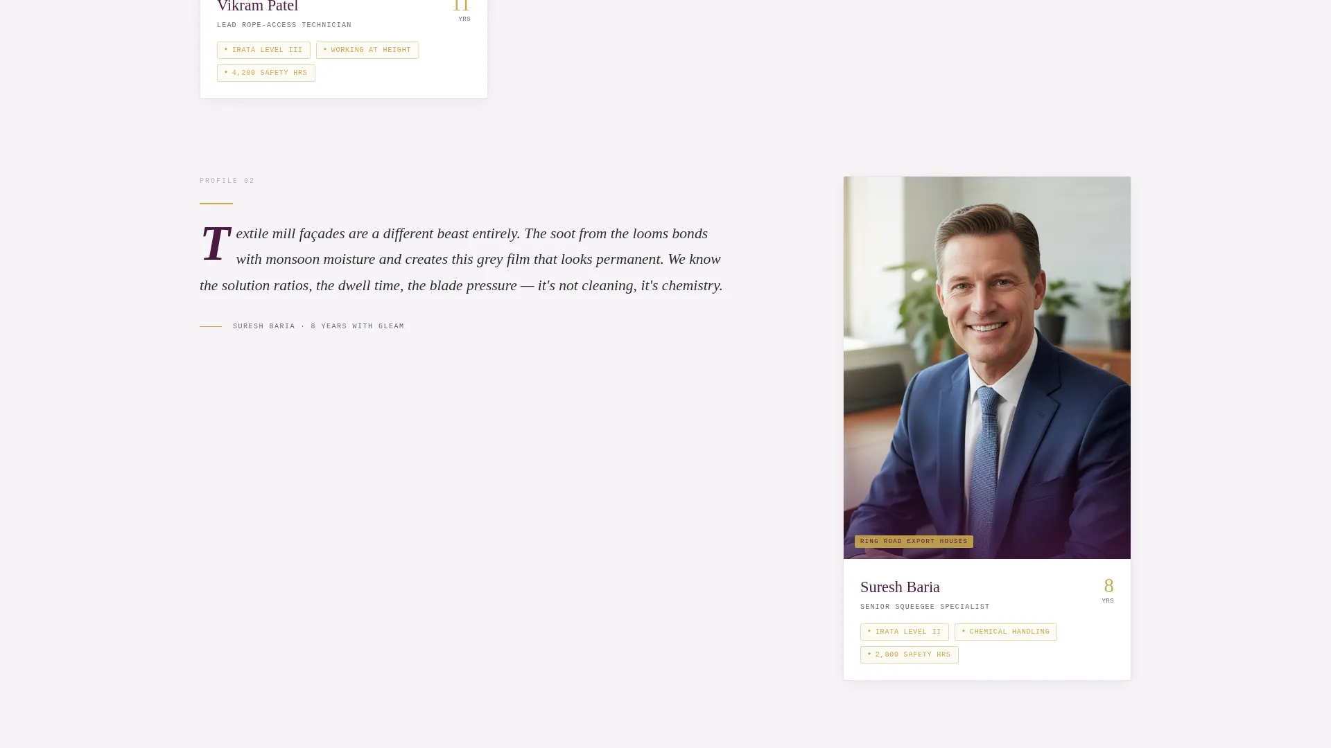 Window Cleaning Landing Page Template for Surat