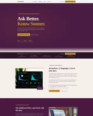 Research & Analytics Service Landing Page Template