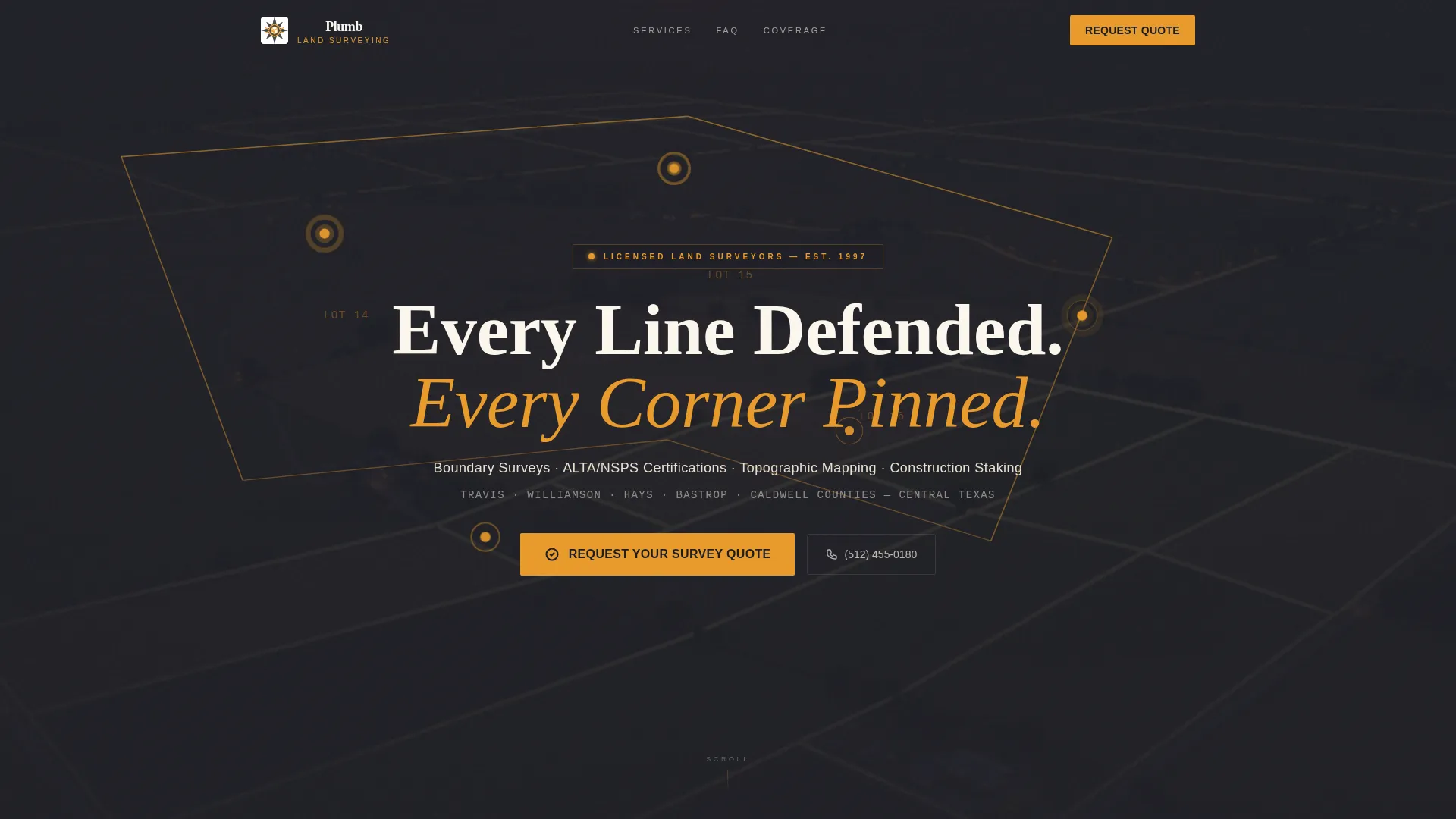 Surveyor Professional Website Template