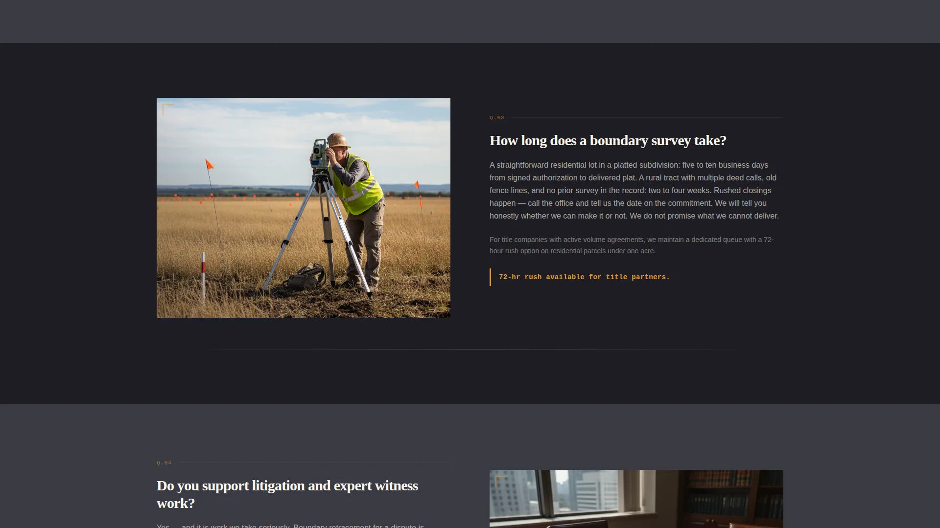 Surveyor Professional Website Template
