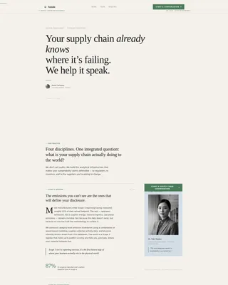 Editorial Supply Chain Sustainability Landing Page
