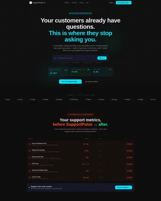 Help Center Landing Page Template for Support Teams