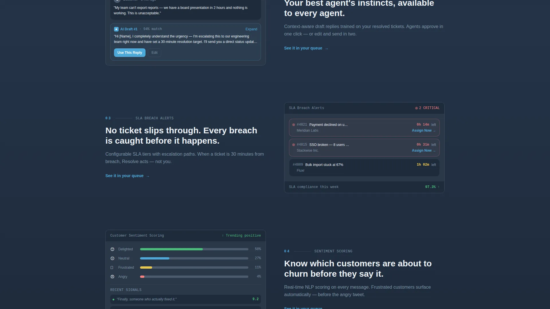 Customer Support Portal Landing Page Template