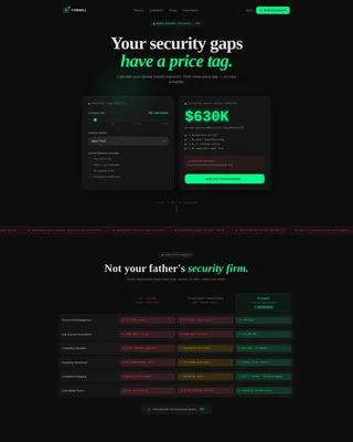 Firewall - Powerful Cybersecurity Landing Page Template