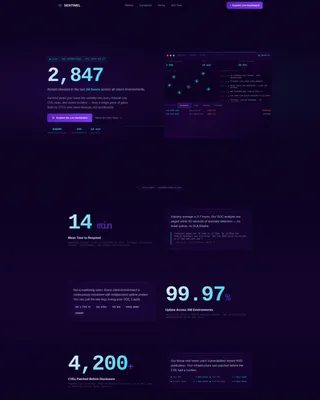 Cybersecurity Client Portal Landing Page Template