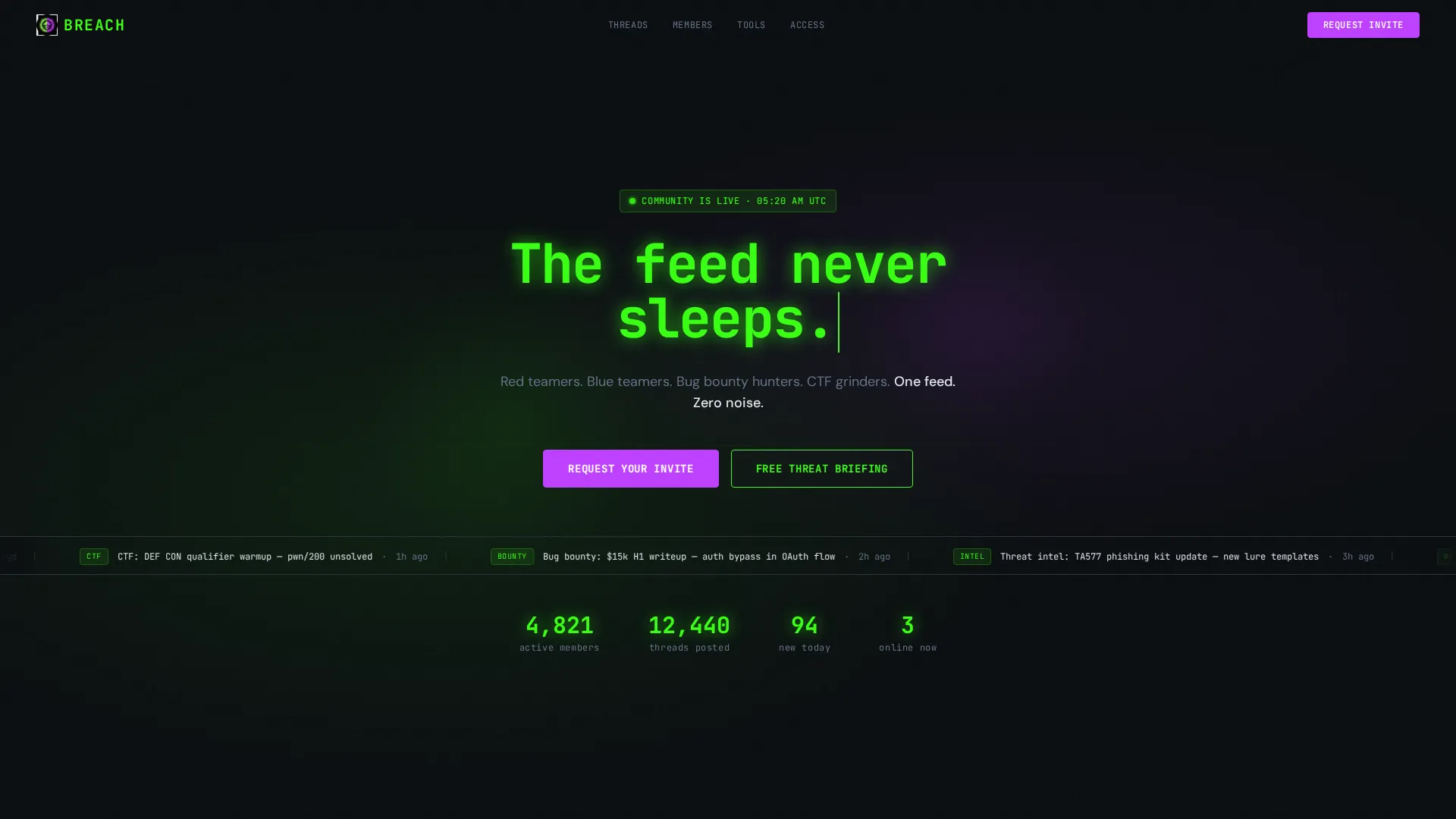 Cyber Defense Landing Page Template