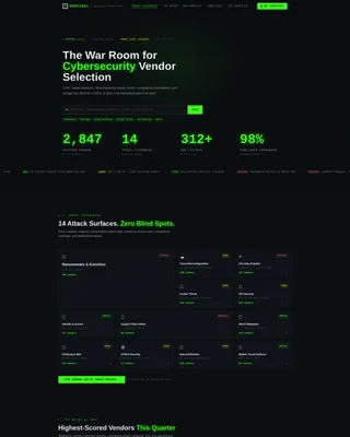 Cybersecurity Directory Landing Page Template