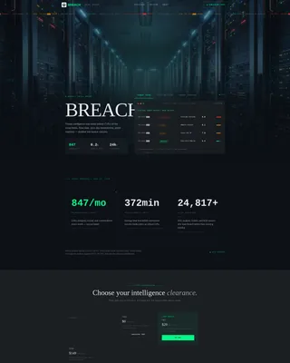 Cybersecurity Newsletter Landing Page Template