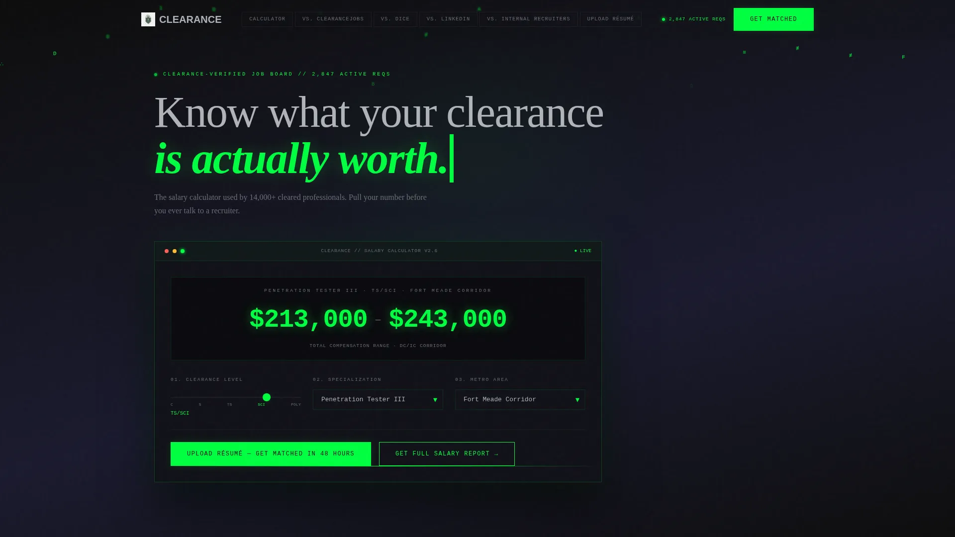Cybersecurity Job Board Landing Page Template