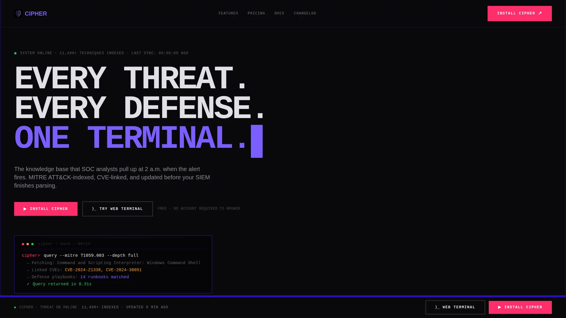 InfoSec Protection Landing Page Template