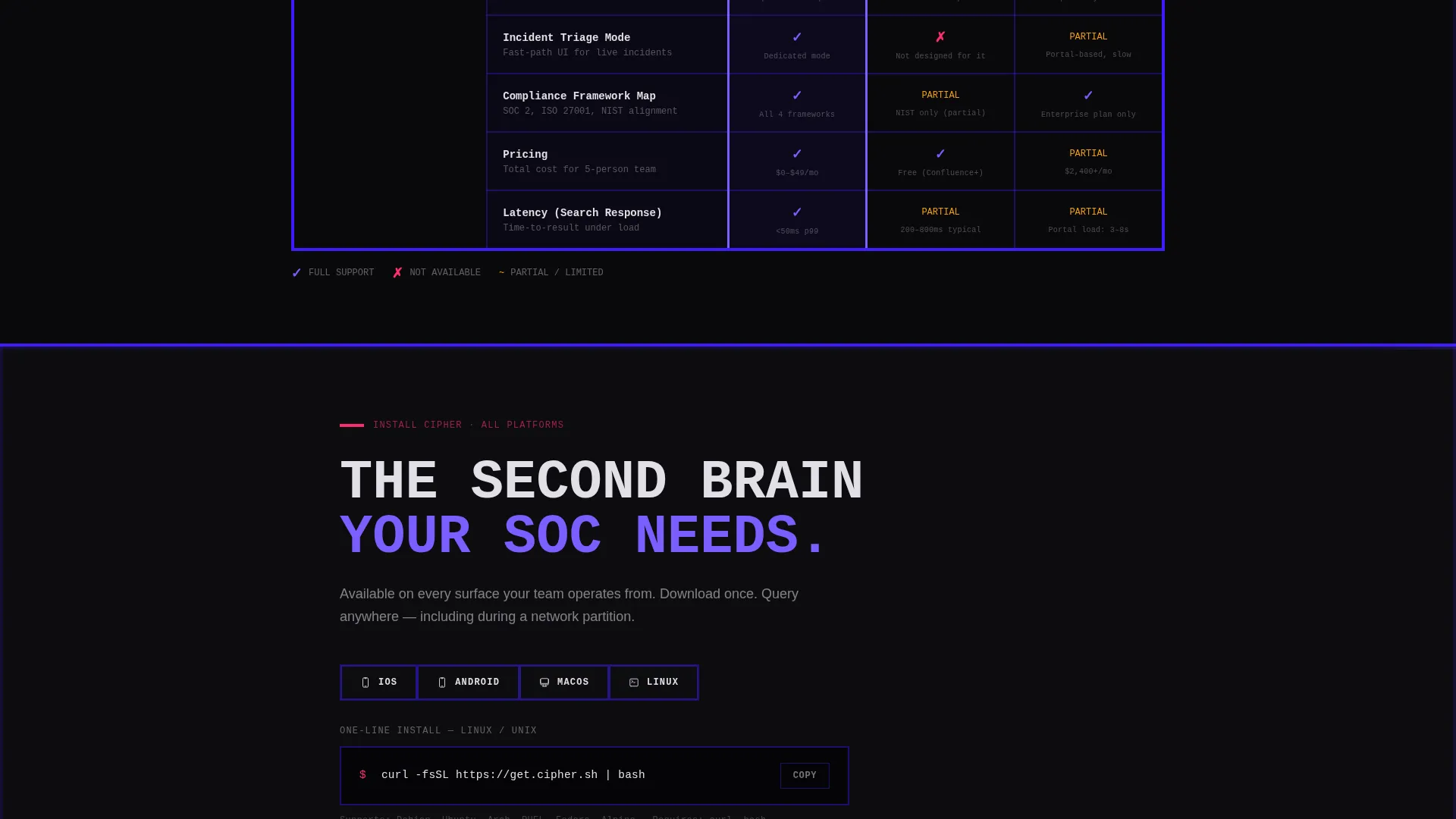 InfoSec Protection Landing Page Template