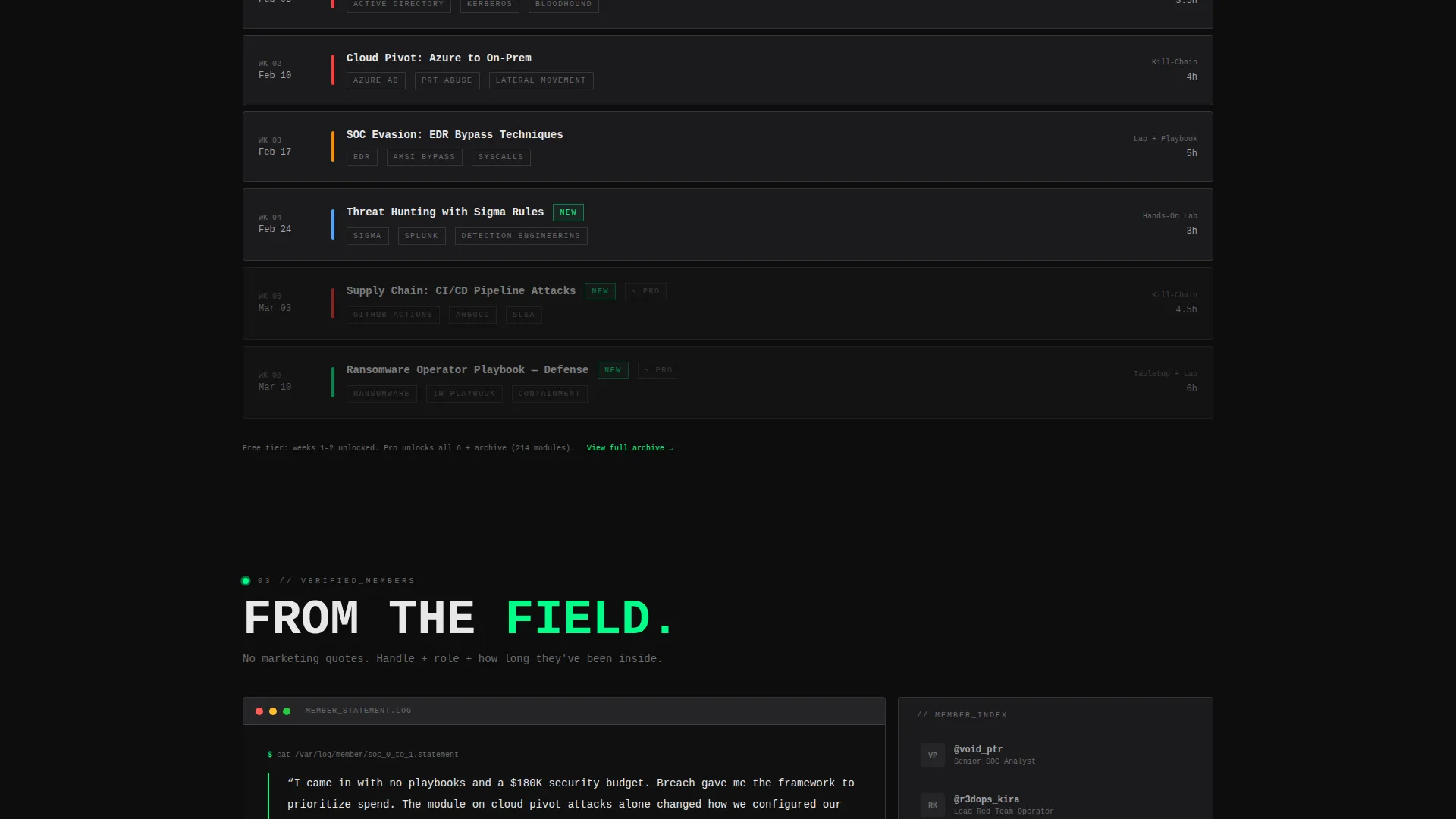 Threat Protection Landing Page Template