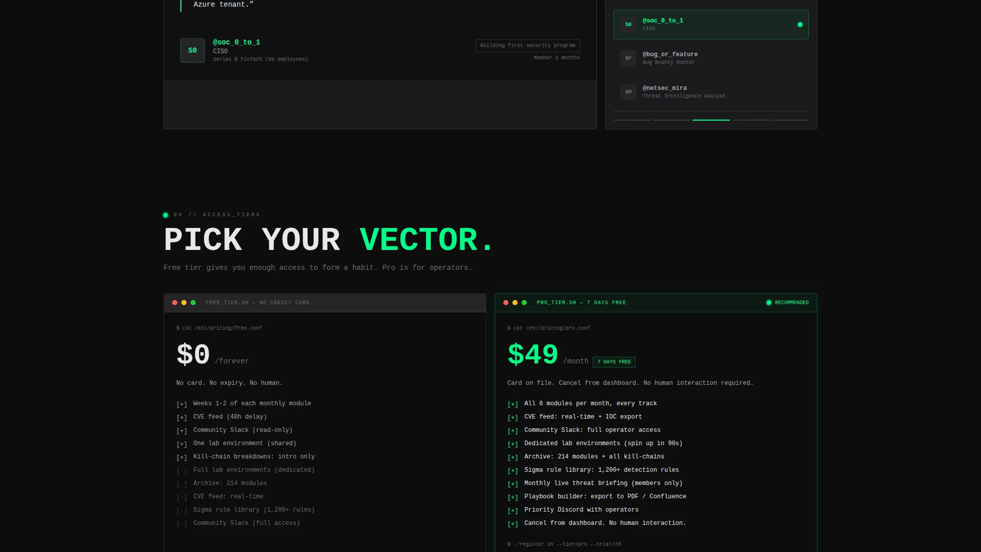 Threat Protection Landing Page Template