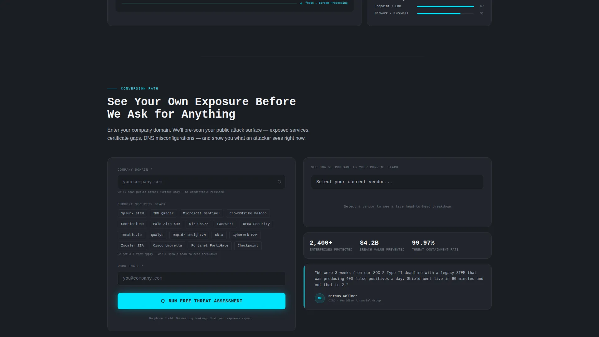 InfoSec Platform Landing Page Template