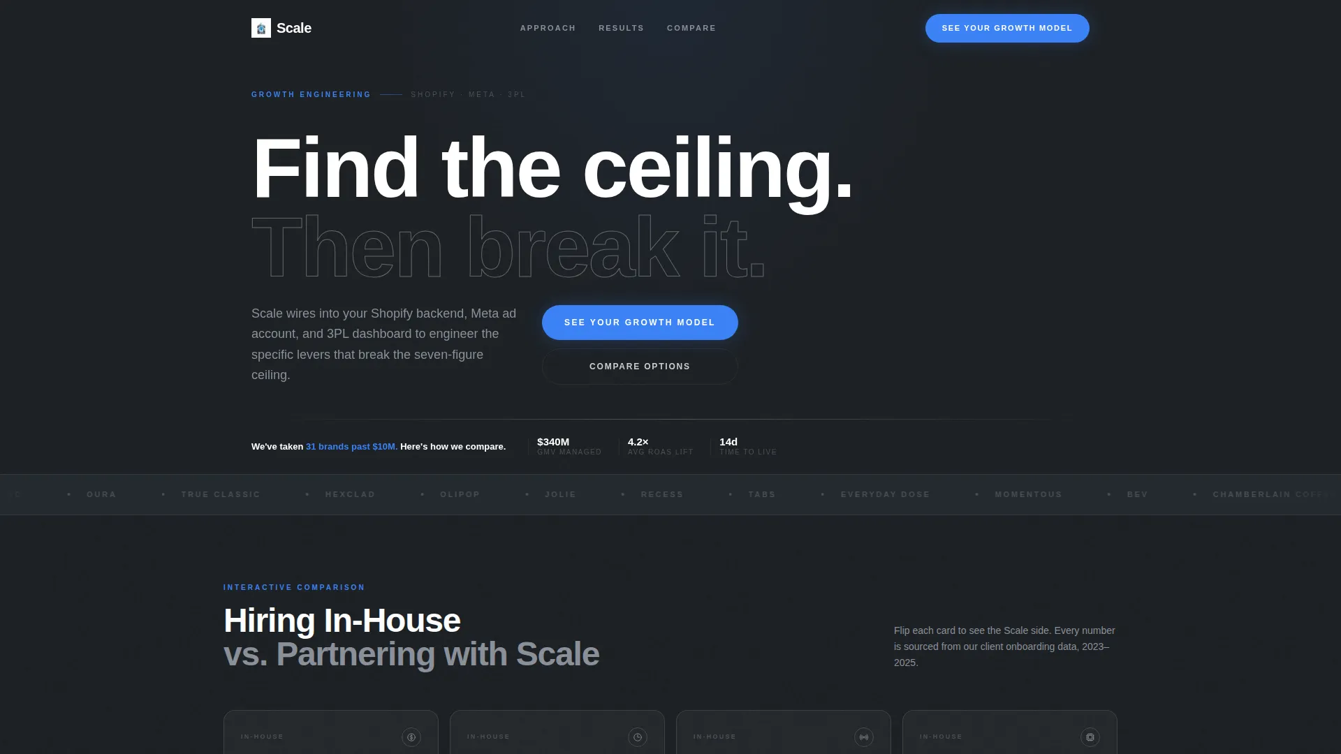 D2C Growth Consultancy Landing Page Template