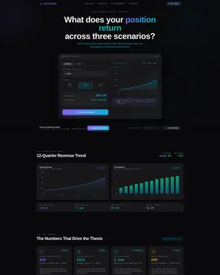 D2C Investor Relations Landing Page Template