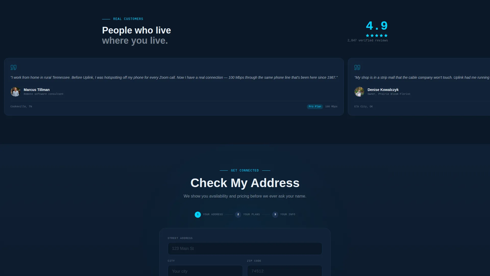 Specialist Internet Service Provider Pricing & Packages Website Template