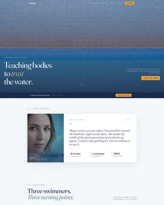 Swim Instructor Booking Website Template