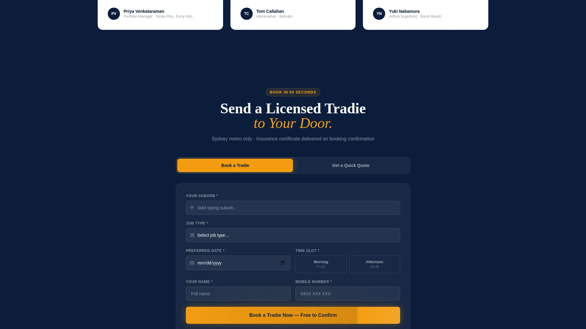 Trusted Handyman | Free Website Template | Rocket